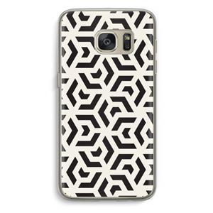 CaseCompany Crazy pattern: Samsung Galaxy S7 Transparant Hoesje