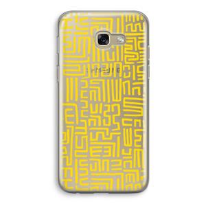 CaseCompany Majorelle Blue Print: Samsung Galaxy A5 (2017) Transparant Hoesje