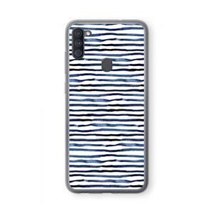 CaseCompany Verrassende lijnen: Samsung Galaxy A11 Transparant Hoesje