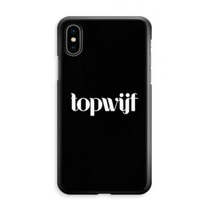 CaseCompany Topwijf Zwart: iPhone XS Max Volledig Geprint Hoesje