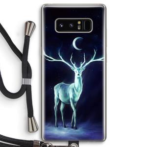 CaseCompany Nightbringer: Samsung Galaxy Note 8 Transparant Hoesje met koord