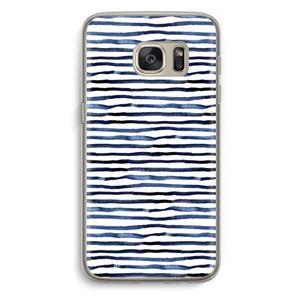 CaseCompany Verrassende lijnen: Samsung Galaxy S7 Transparant Hoesje
