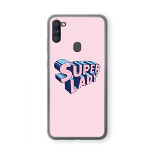 CaseCompany Superlady: Samsung Galaxy A11 Transparant Hoesje