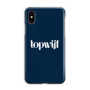 CaseCompany Topwijf Navy: iPhone XS Max Volledig Geprint Hoesje