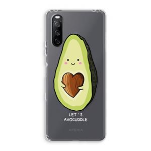 CaseCompany Avocuddle: Sony Xperia 10 III Transparant Hoesje