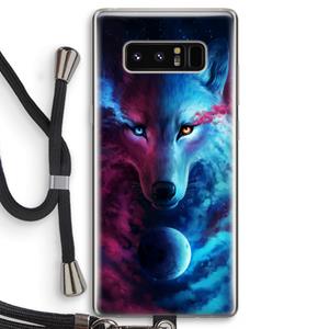 CaseCompany Where Light And Dark Meet: Samsung Galaxy Note 8 Transparant Hoesje met koord