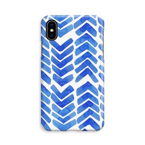 CaseCompany Blauwe pijlen: iPhone X Volledig Geprint Hoesje