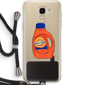 CaseCompany Ultra Sensitive: Samsung Galaxy J6 (2018) Transparant Hoesje met koord