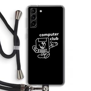CaseCompany Floppyhead: Samsung Galaxy S21 Plus Transparant Hoesje met koord