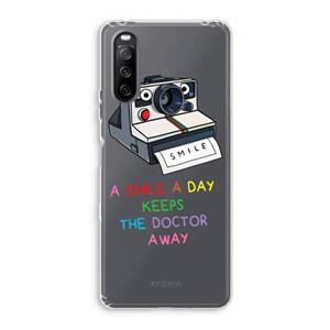 CaseCompany Smile: Sony Xperia 10 III Transparant Hoesje