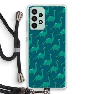 CaseCompany Diplodocus: Samsung Galaxy A52s 5G Transparant Hoesje met koord