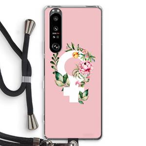 CaseCompany Venus: Sony Xperia 1 III Transparant Hoesje met koord