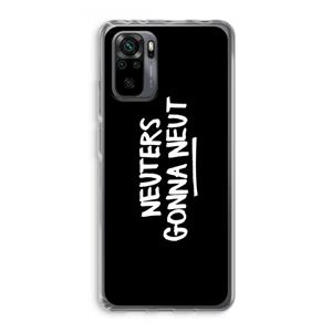 CaseCompany Neuters (zwart): Xiaomi Redmi Note 10 Pro Transparant Hoesje
