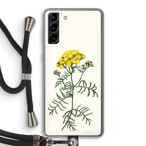 CaseCompany Tansy: Samsung Galaxy S21 Plus Transparant Hoesje met koord