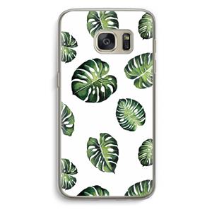 CaseCompany Tropische bladeren: Samsung Galaxy S7 Transparant Hoesje