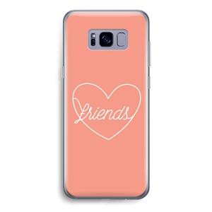 CaseCompany Friends heart: Samsung Galaxy S8 Transparant Hoesje