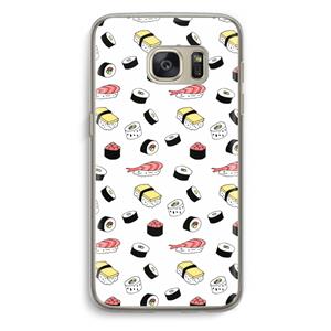 CaseCompany Sushi time: Samsung Galaxy S7 Transparant Hoesje