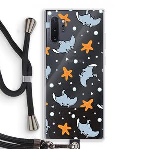 CaseCompany Manta: Samsung Galaxy Note 10 Plus Transparant Hoesje met koord