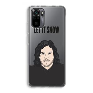 CaseCompany Let It Snow: Xiaomi Redmi Note 10 Pro Transparant Hoesje