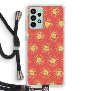 CaseCompany Zon: Samsung Galaxy A52s 5G Transparant Hoesje met koord