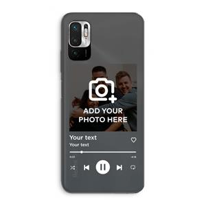 CaseCompany Music Player: Xiaomi Redmi Note 10 5G Transparant Hoesje