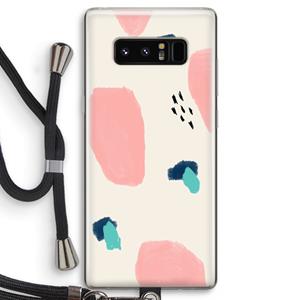 CaseCompany Monday Surprise: Samsung Galaxy Note 8 Transparant Hoesje met koord