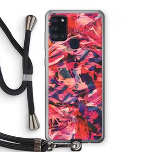 CaseCompany California: Samsung Galaxy A21s Transparant Hoesje met koord
