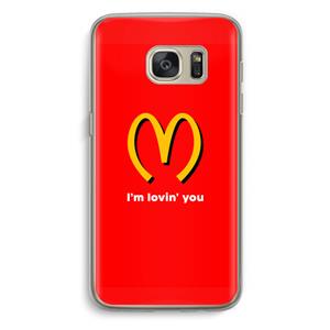 CaseCompany I'm lovin' you: Samsung Galaxy S7 Transparant Hoesje