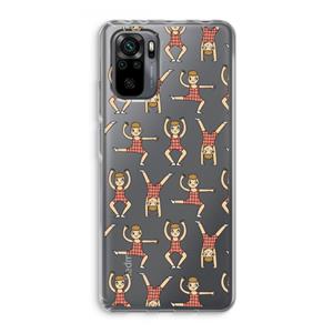 CaseCompany Gymboys: Xiaomi Redmi Note 10 Pro Transparant Hoesje