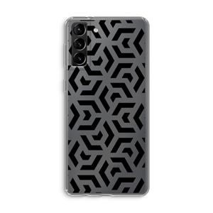 CaseCompany Crazy pattern: Samsung Galaxy S21 Plus Transparant Hoesje