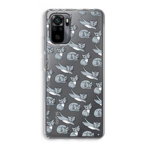 CaseCompany Poezen: Xiaomi Redmi Note 10 Pro Transparant Hoesje