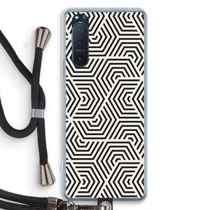 CaseCompany Magic pattern: Sony Xperia 5 II Transparant Hoesje met koord