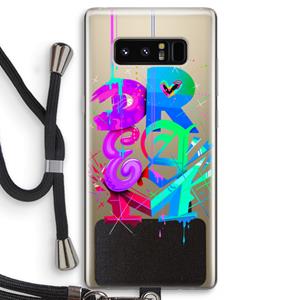 CaseCompany Dream: Samsung Galaxy Note 8 Transparant Hoesje met koord