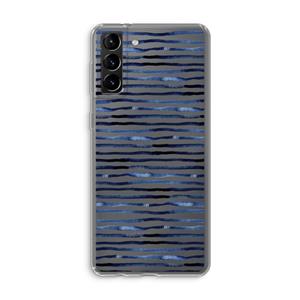 CaseCompany Verrassende lijnen: Samsung Galaxy S21 Plus Transparant Hoesje
