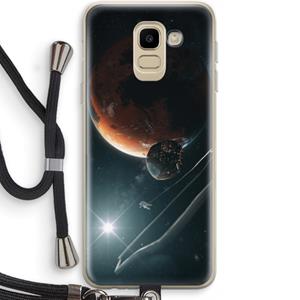 CaseCompany Mars Renaissance: Samsung Galaxy J6 (2018) Transparant Hoesje met koord