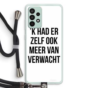 CaseCompany Meer verwacht: Samsung Galaxy A52s 5G Transparant Hoesje met koord