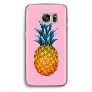 CaseCompany Grote ananas: Samsung Galaxy S7 Transparant Hoesje