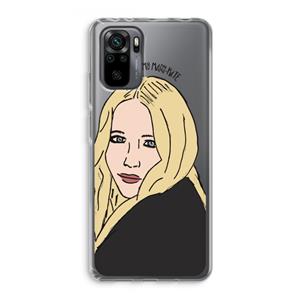 CaseCompany Mary Kate: Xiaomi Redmi Note 10 Pro Transparant Hoesje