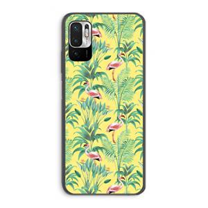 CaseCompany Flamingo party: Xiaomi Redmi Note 10 5G Transparant Hoesje