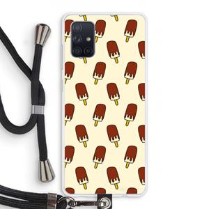 CaseCompany Yummy: Samsung Galaxy A71 Transparant Hoesje met koord