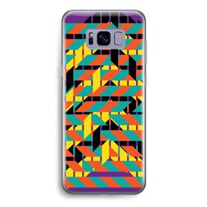 CaseCompany Skew Bee 2: Samsung Galaxy S8 Transparant Hoesje