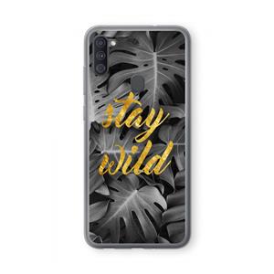 CaseCompany Stay wild: Samsung Galaxy A11 Transparant Hoesje