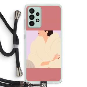 CaseCompany Cosy: Samsung Galaxy A52s 5G Transparant Hoesje met koord