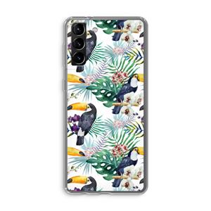 CaseCompany Tukans: Samsung Galaxy S21 Plus Transparant Hoesje