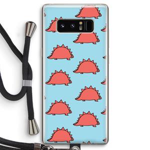 CaseCompany Dinosawrr: Samsung Galaxy Note 8 Transparant Hoesje met koord