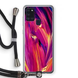 CaseCompany Phoenix: Samsung Galaxy A21s Transparant Hoesje met koord