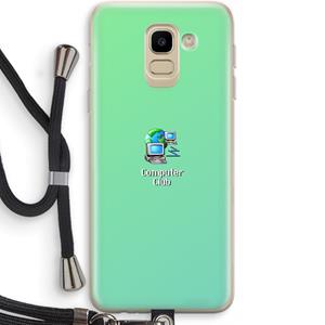 CaseCompany Win98: Samsung Galaxy J6 (2018) Transparant Hoesje met koord
