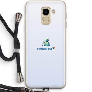 CaseCompany MSN: Samsung Galaxy J6 (2018) Transparant Hoesje met koord