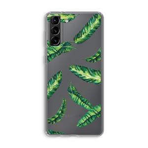 CaseCompany Lange bladeren: Samsung Galaxy S21 Plus Transparant Hoesje