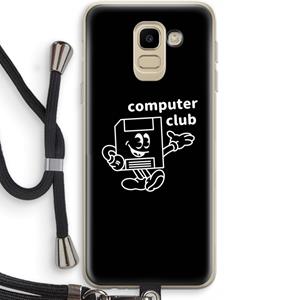 CaseCompany Floppyhead: Samsung Galaxy J6 (2018) Transparant Hoesje met koord